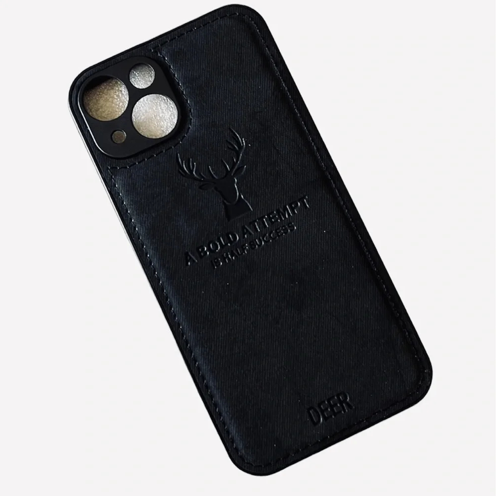 A BOLD ATTEMPT Black Protective Case for iPhone 13